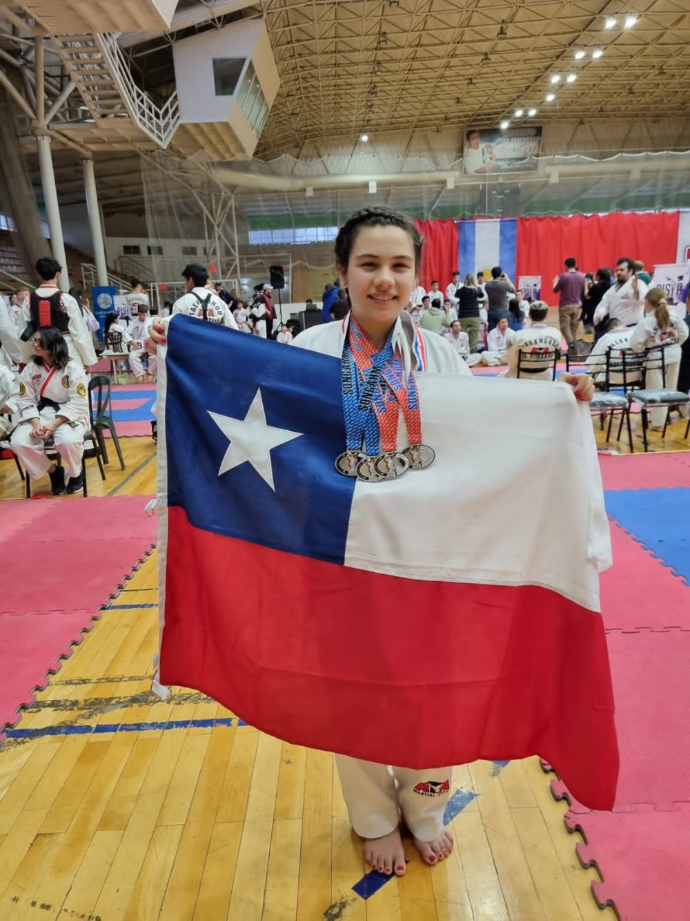 “Renata Castillo: Éxito Sobresaliente en Torneo Internacional de Taekwondo”