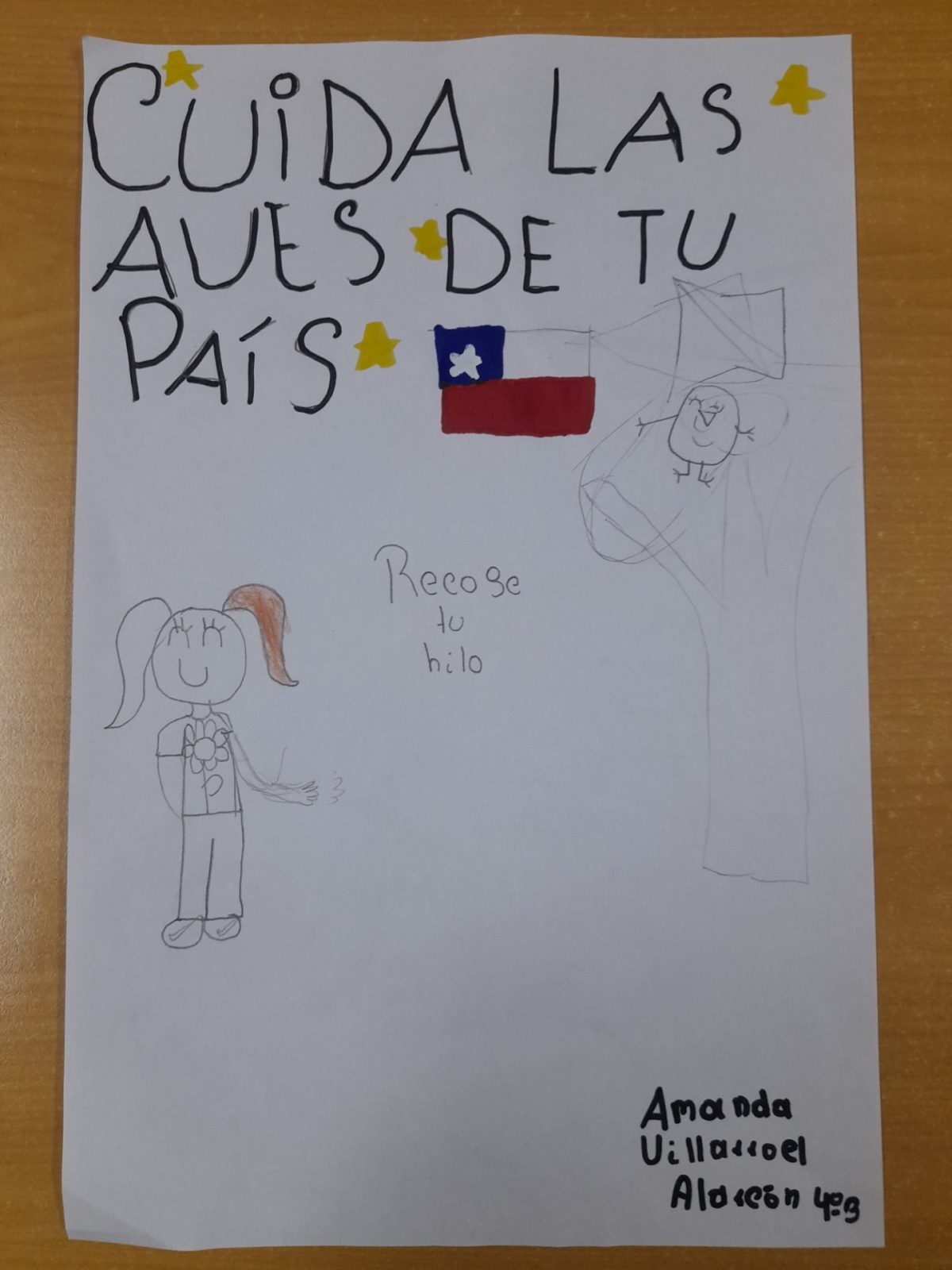 “Recoge tu hilo”: Niños de 4°Básico lanzan campaña para cuidar la naturaleza en Fiestas Patrias