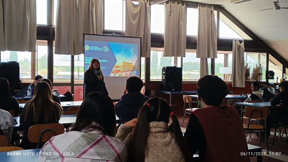 Charla sobre manejo del estrés y ansiedad para estudiantes de IV Medio