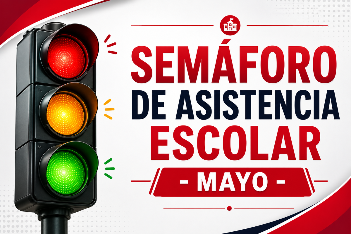 🚦Semáforo de asistencia escolar – MAYO